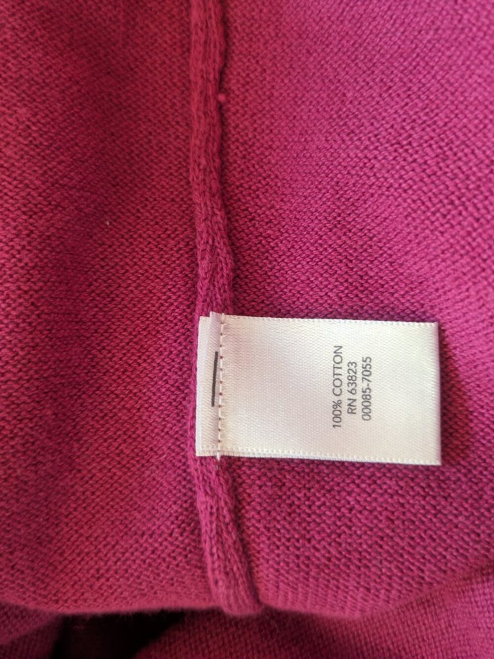 Christopher & banks women's 1X cotton button up cardigan burgundy ruffles #856 - Picture 7 of 7